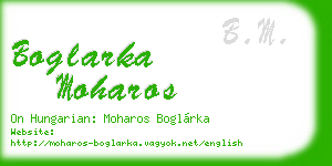 boglarka moharos business card