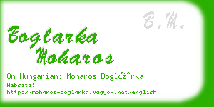 boglarka moharos business card